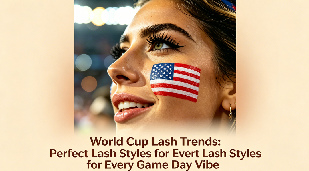 World Cup lash trends, game day lash extensions, C curl lashes, B curl lashes, UV lash glue, professional lash supplies, wispy layered lashes, cat eye lashes