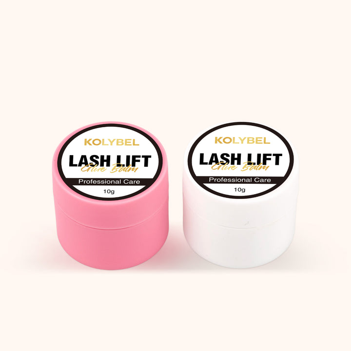 KOLYBEL Professional lash lift glue balm with upgraded strong hold. No slip mid-treatment, mess-free solid balm for eyelash lifts. For certified lash artists.
