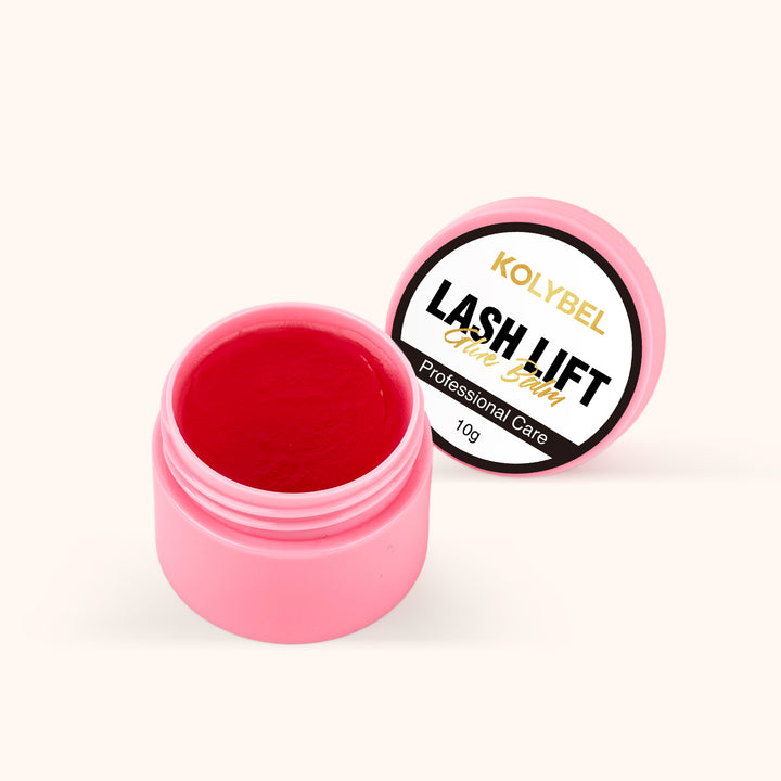 KOLYBEL Professional lash lift glue balm with upgraded strong hold. No slip mid-treatment, mess-free solid balm for eyelash lifts. For certified lash artists.