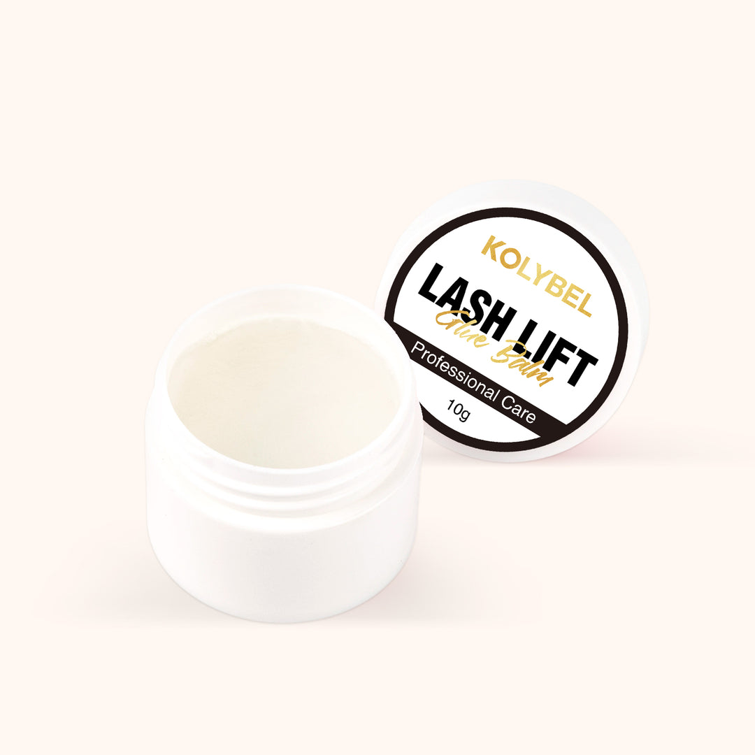 KOLYBEL Professional lash lift glue balm with upgraded strong hold. No slip mid-treatment, mess-free solid balm for eyelash lifts. For certified lash artists.