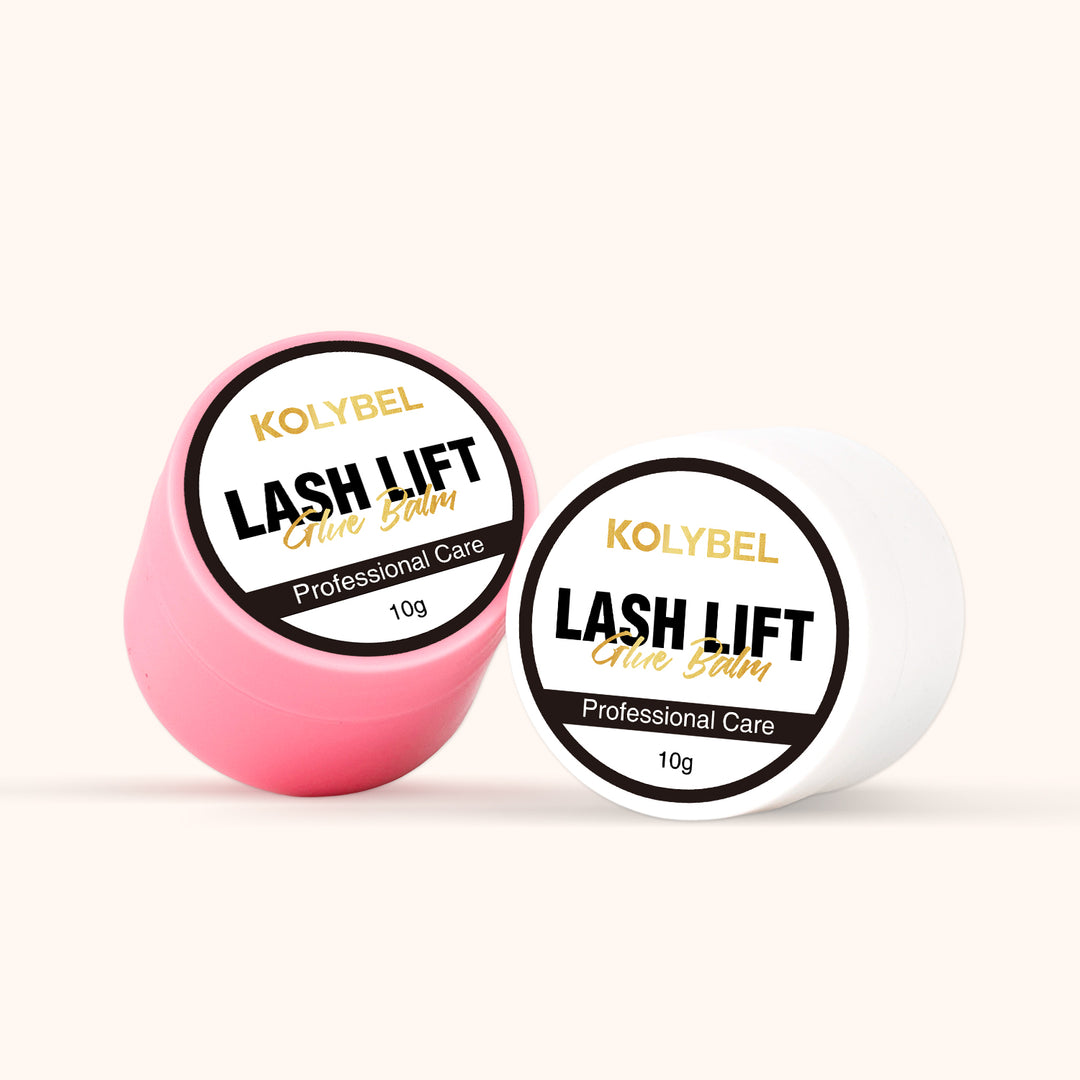 KOLYBEL Professional lash lift glue balm with upgraded strong hold. No slip mid-treatment, mess-free solid balm for eyelash lifts. For certified lash artists.