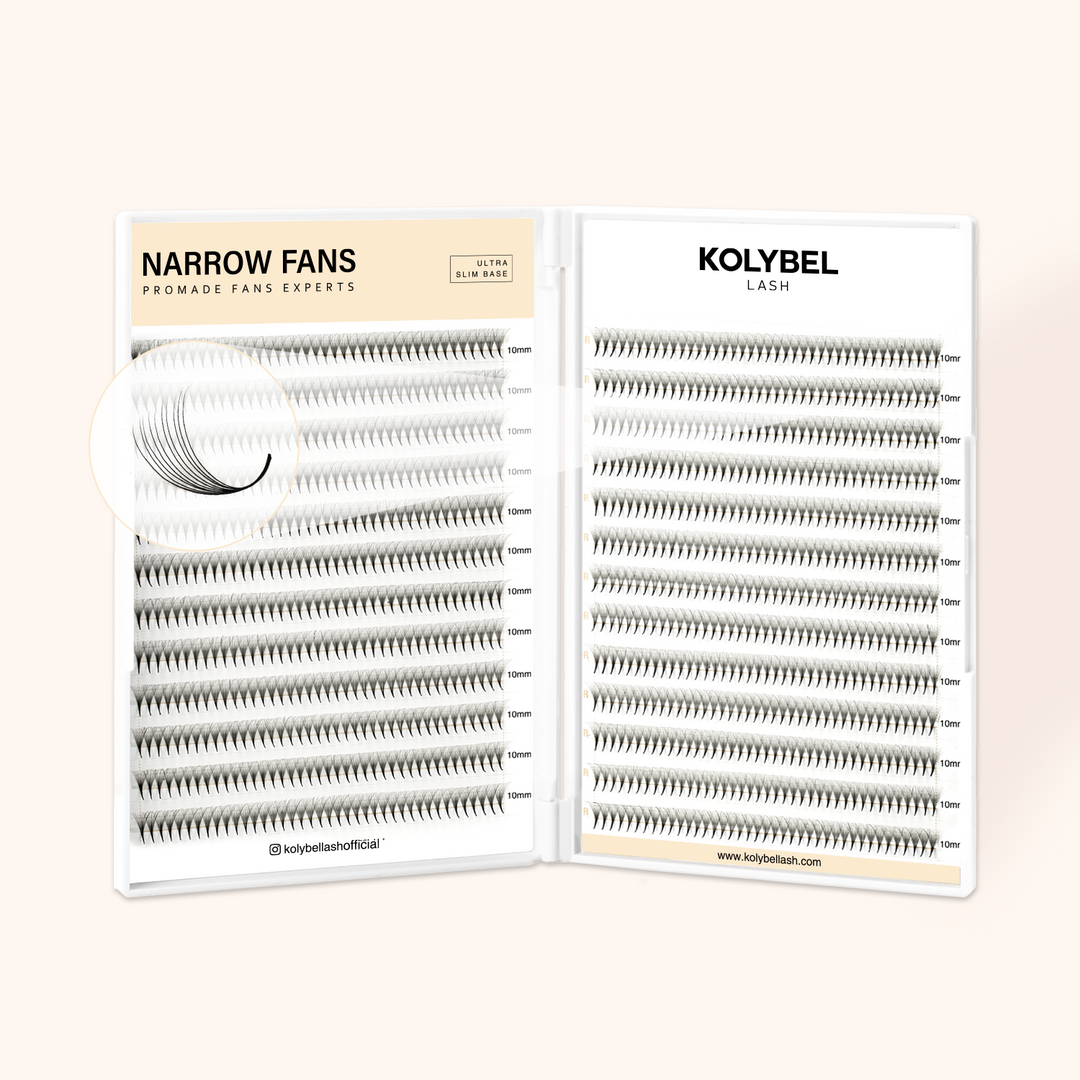 10D Narrow Promade Pointy Base Volume Lash Fans (1000 Fans)