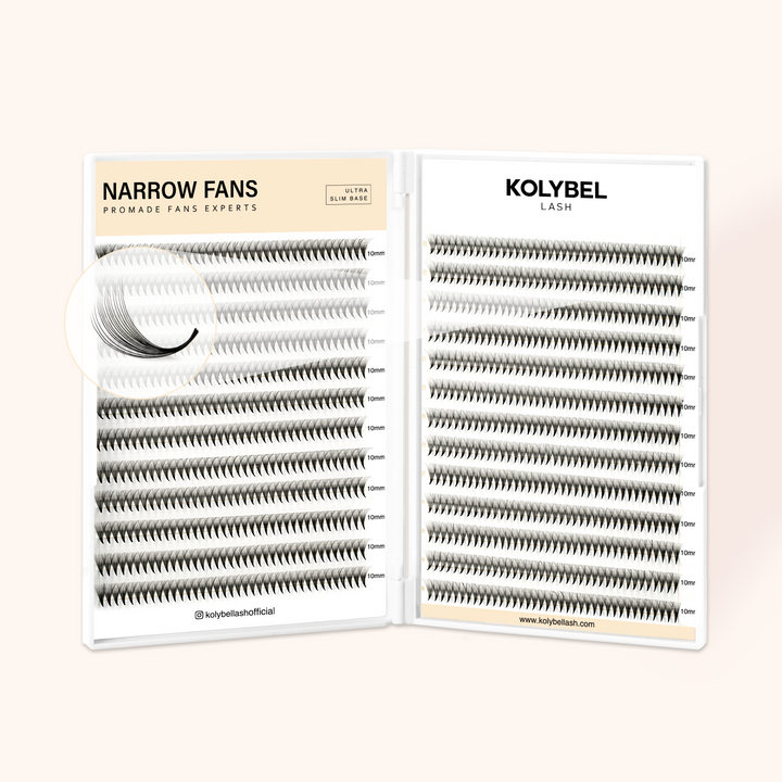 16D Narrow Promade Pointy Base Volume Lash Fans (1000 Fans)