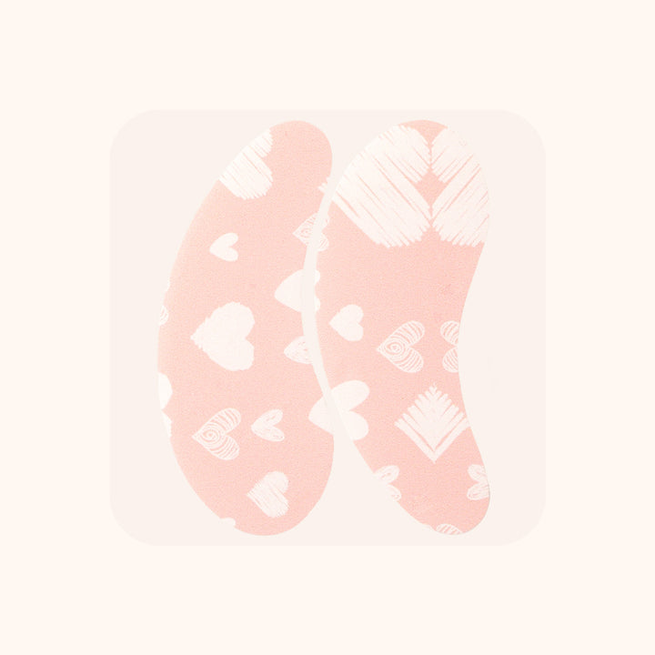 KOLYBEL-Reusable clear silicone eye pads for professional lash lift & eyelash extensions. 4 print options, washable and cost-effective for lash salons.