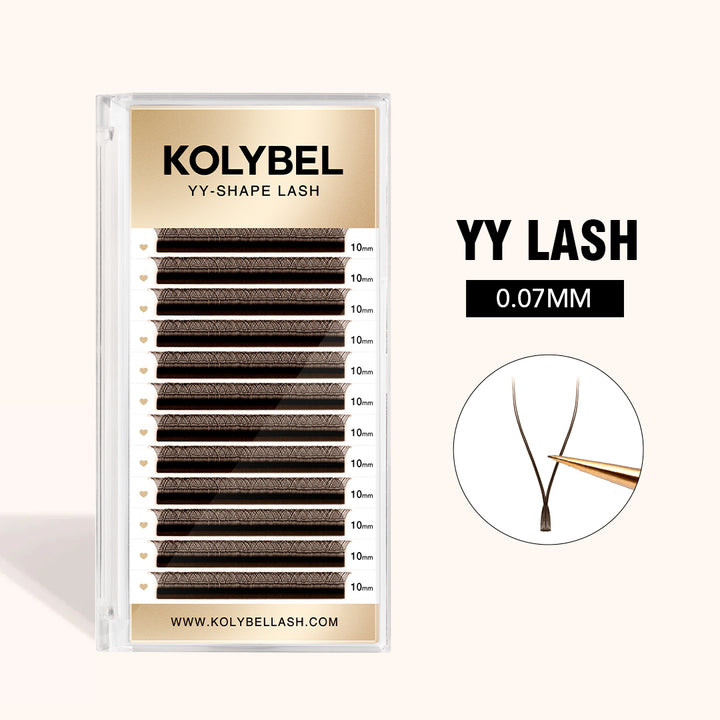 KOLYBEL Brown YY Premade Volume Fans Eyelash Extensions 