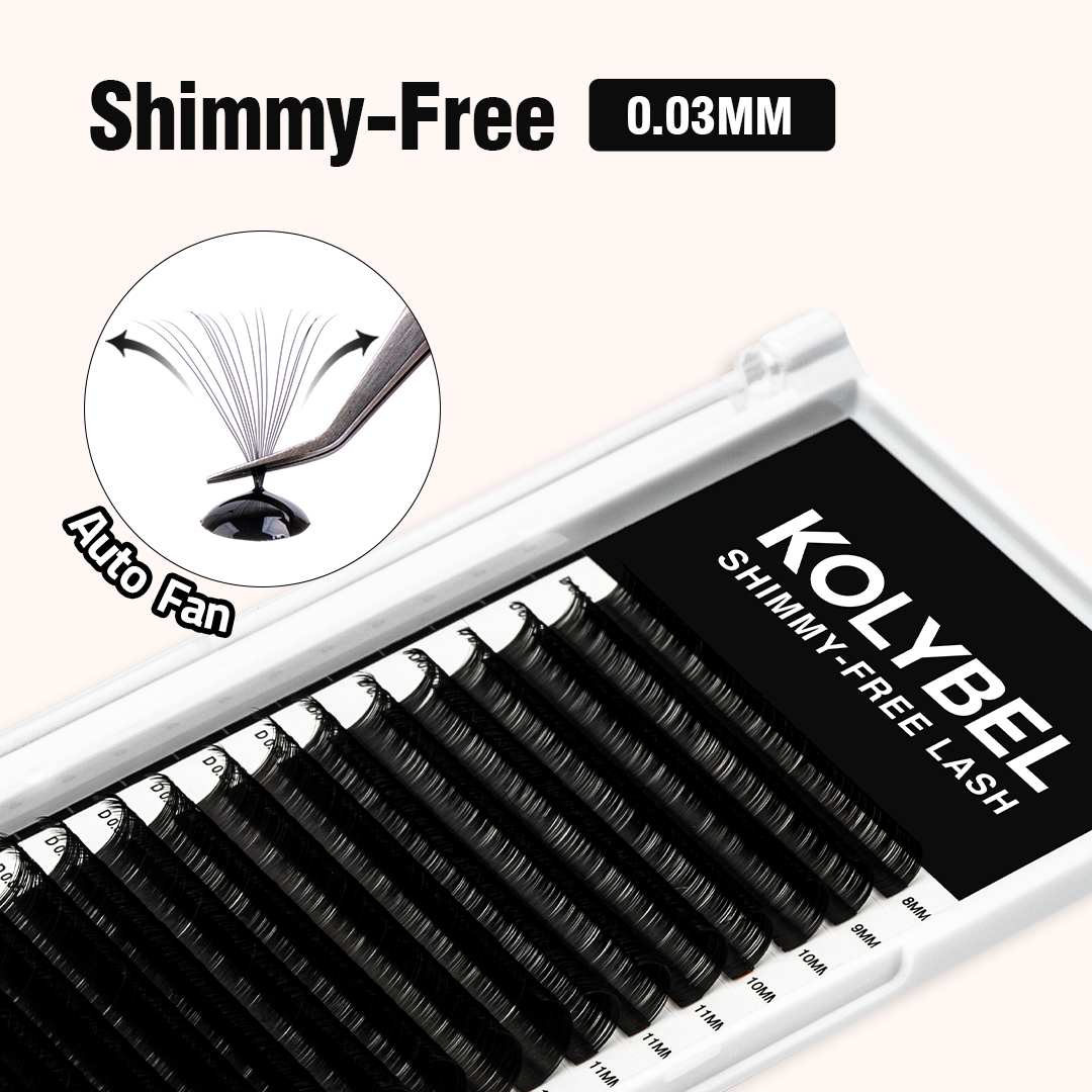 Shimmy-Free Lash Extensions 0.03mm (16Rows)