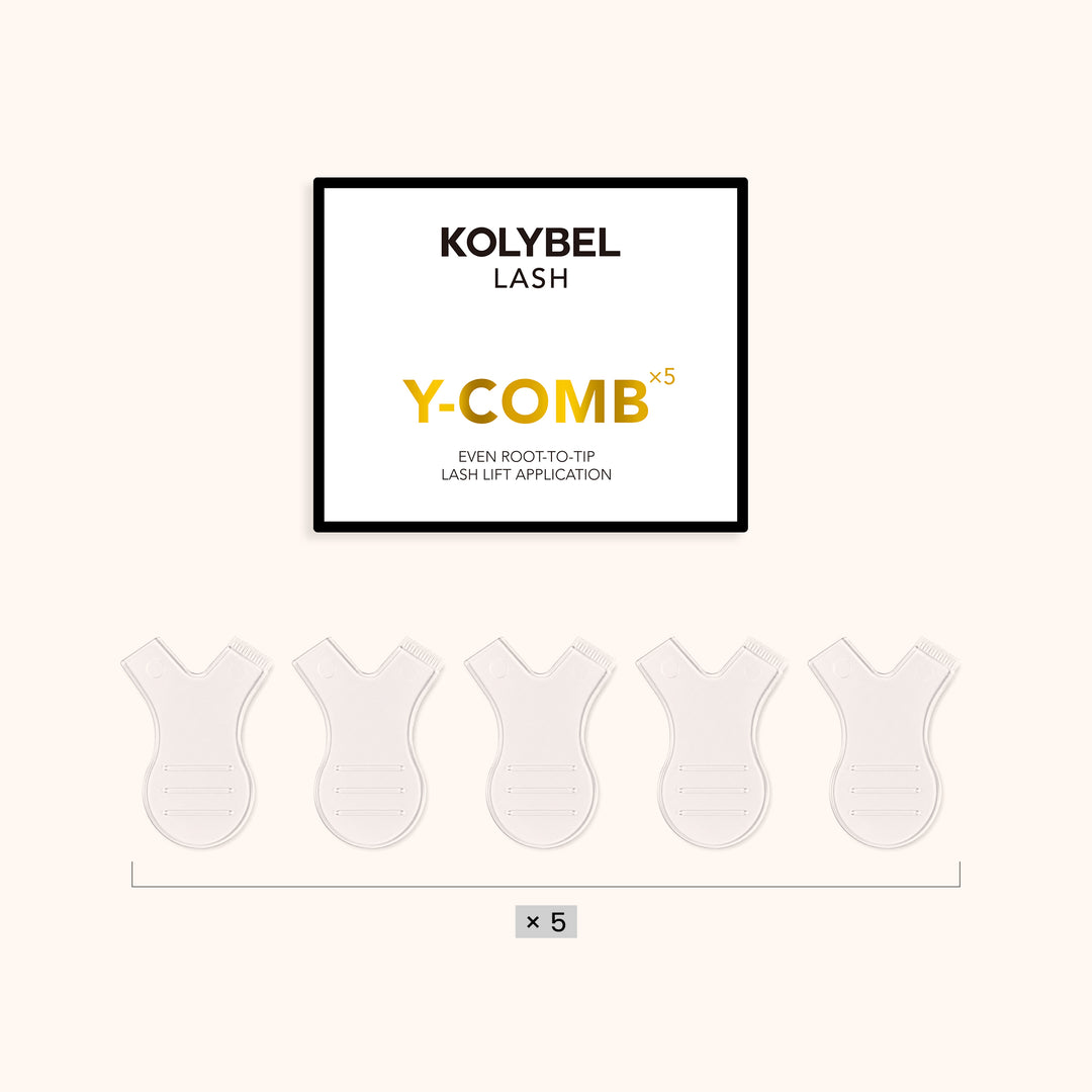KOLYBEL Korean Lash Lift Kit - Professional 5-Step Perm Set with Glue, Perm Lotion, Lifting Pads & Y-Combs