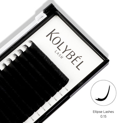 Ellipse Flat Lashes 0.15mm-kolybel lash