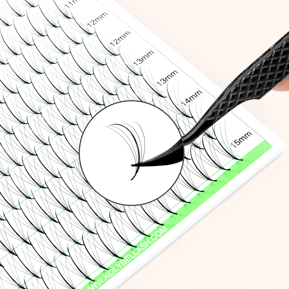 5D Wispy Promade Pointy Base Volume Lash Fans(500 Fans)