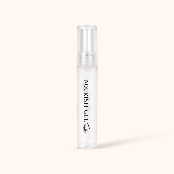KOLYBEL-Korean Lash Lift Nourish Gel with precision brush. Infuses nutrients to repair lashes, locks in curl, ideal post-lift aftercare for soft shiny lashes.