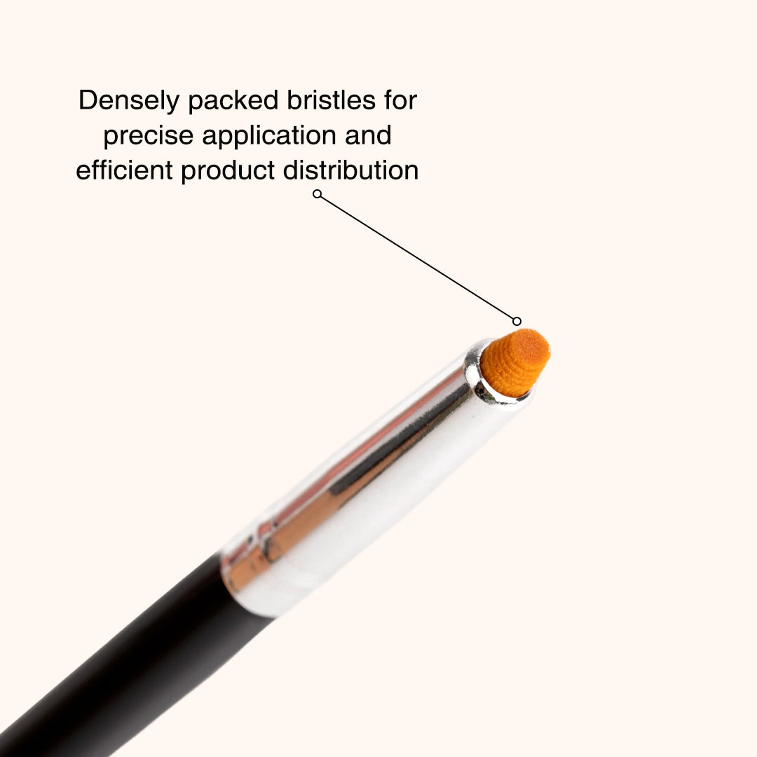 KOLYBEL Precision Lash Lift Balm Brush features ultra-soft dense synthetic bristles for even balm application and precise lash alignment. Ergonomic lightweight design ideal for professional lash lifts, eyelash perms and brow lamination, 100% vegan and cruelty-free.