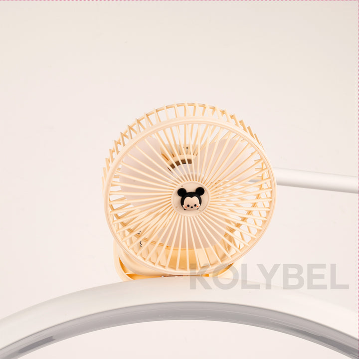 KOLYBEL LASH Clip Fan MIKEY PINK BEAR