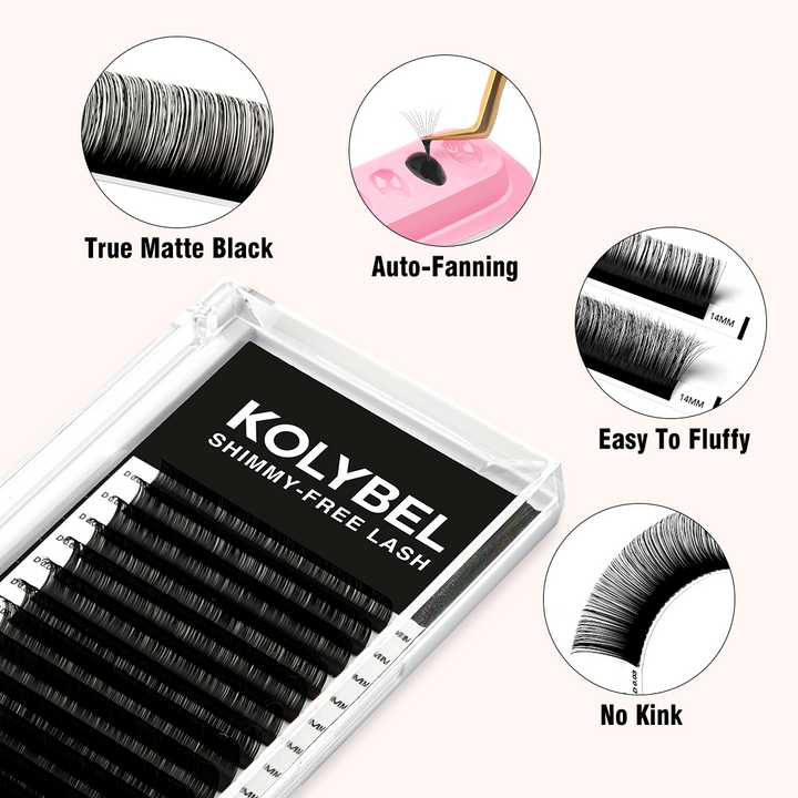 Shimmy-Free Lash Extensions 0.03mm (16Rows)