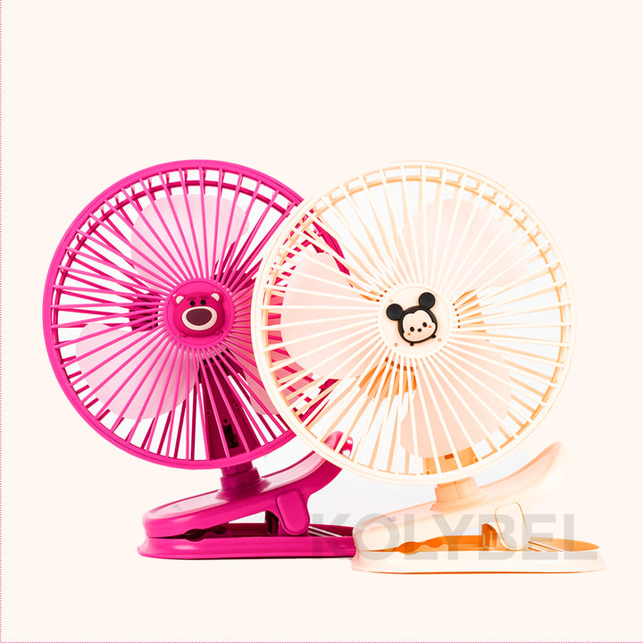 KOLYBEL LASH Clip Fan MIKEY PINK BEAR
