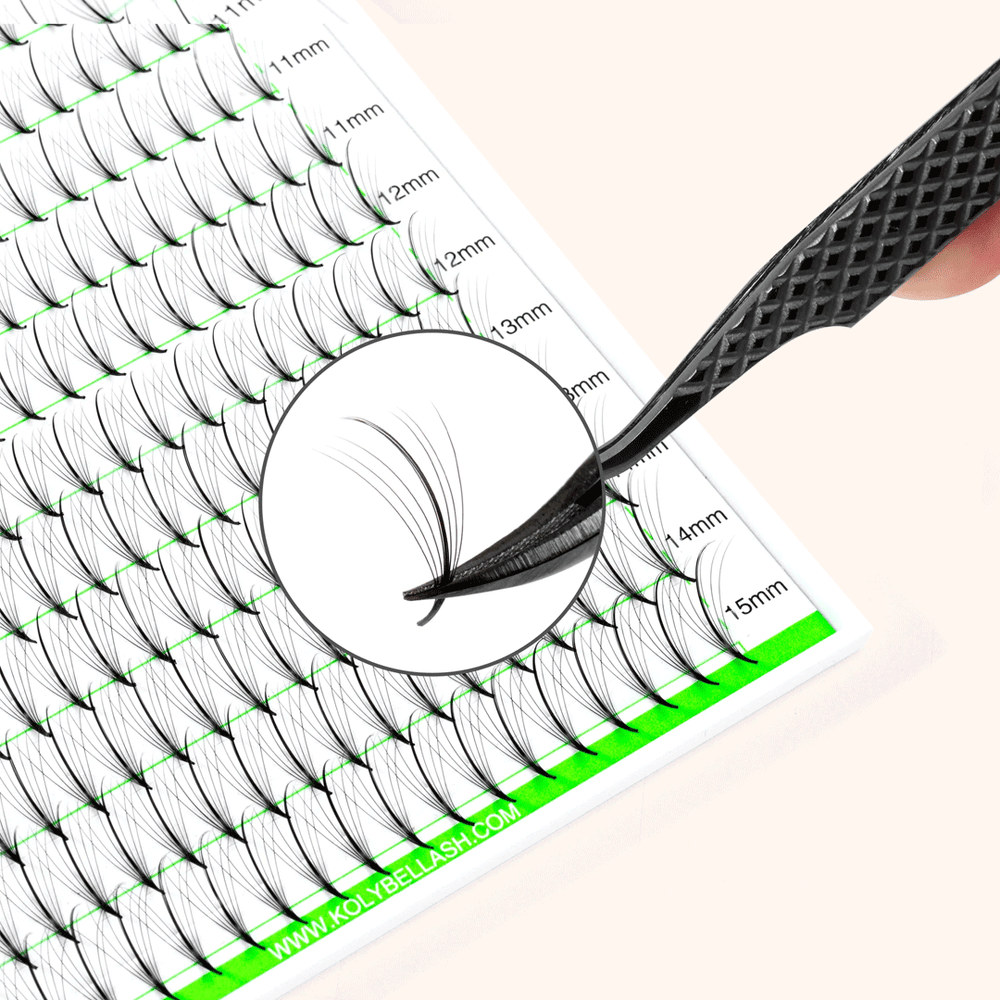 7D Wispy Promade Pointy Base Volume Lash Fans(500 Fans)