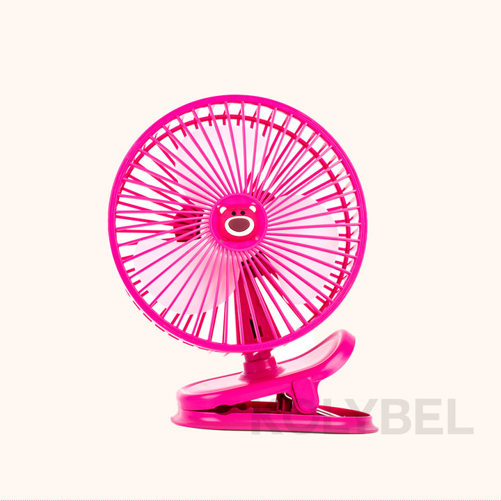 KOLYBEL LASH Clip Fan MIKEY PINK BEAR