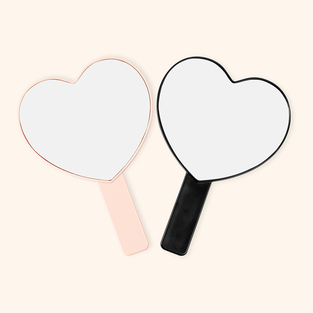 Heart-shaped Mirror For Eyelashes Extensions - Kolybel