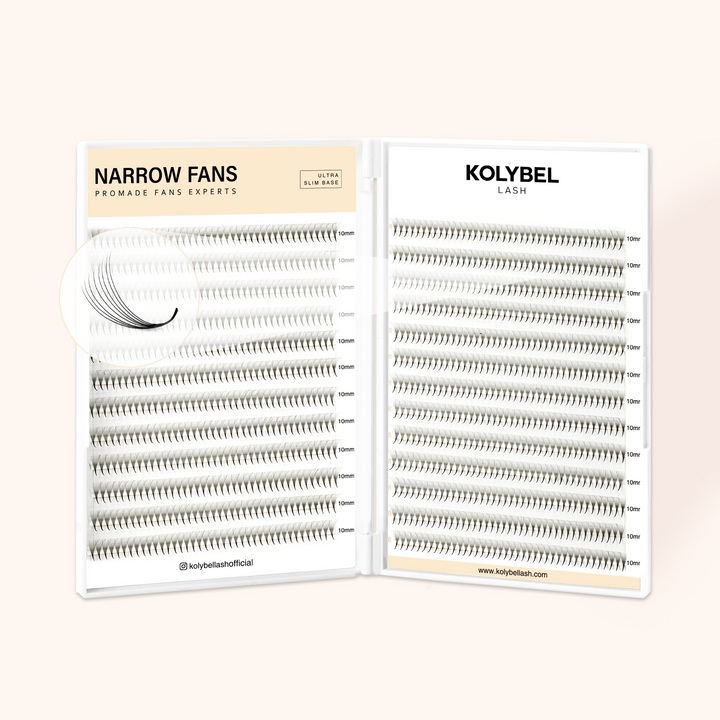 8D Narrow Promade Pointy Base Volume Lash Fans (1000 Fans)