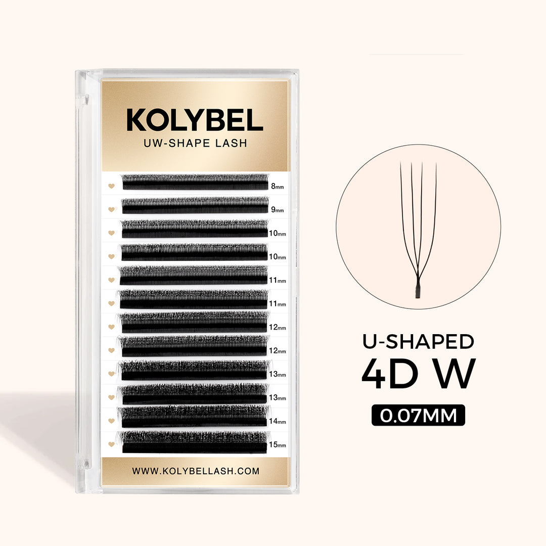 KOLYBEL LASH U-Shape YY Volume Lashes U-Shape W / U-W 4D Lashes UW LASHES