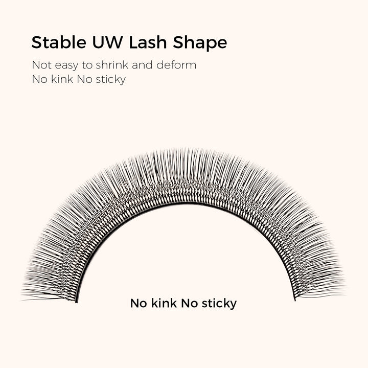KOLYBEL LASH U-Shape YY Volume Lashes U-Shape W / U-W D Lashes UW LASHES