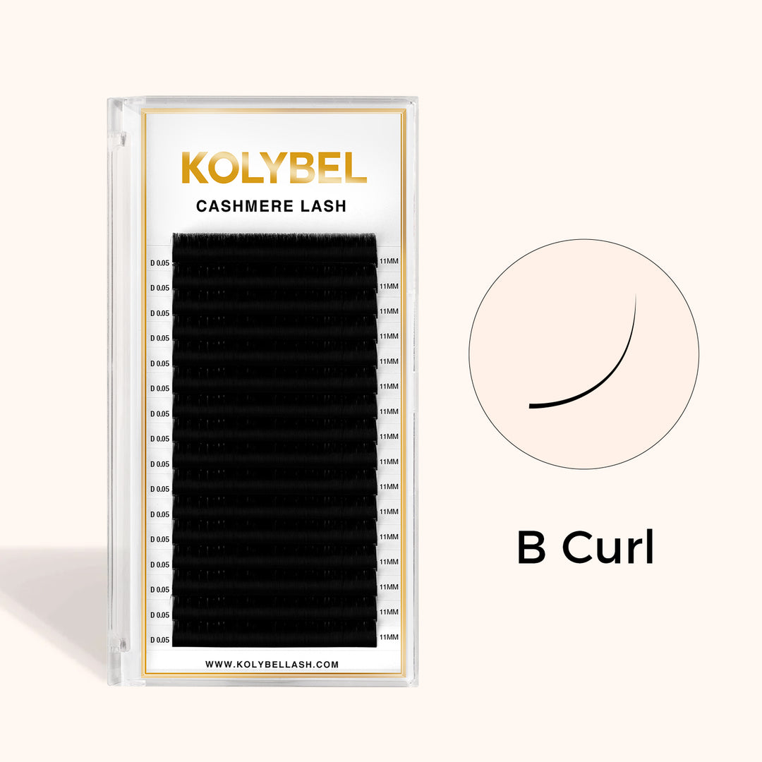 KOLYBEL LASH b curl Cashmere Lash Extensions B Curl (16Rows)