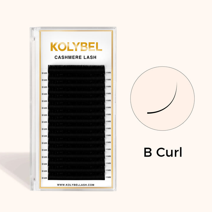 KOLYBEL LASH b curl Cashmere Lash Extensions B Curl (16Rows)