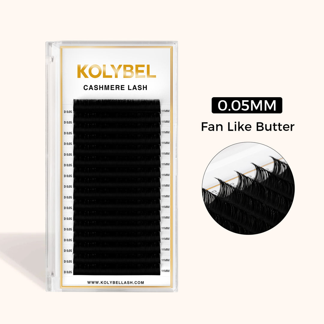 KOLYBEL lash Cashmere Lash Extensions 0.05mm(16Rows)