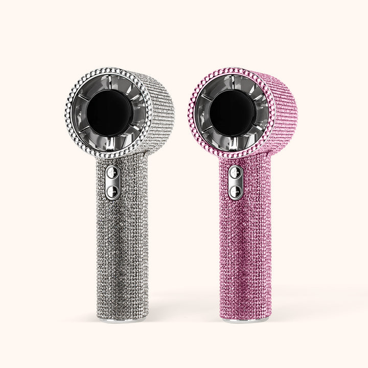 KOLYBEL-Professional high-speed lash fan for eyelash extensions. Luxury rhinestone design, USB-C rechargeable brushless motor, fast drying for lash glue