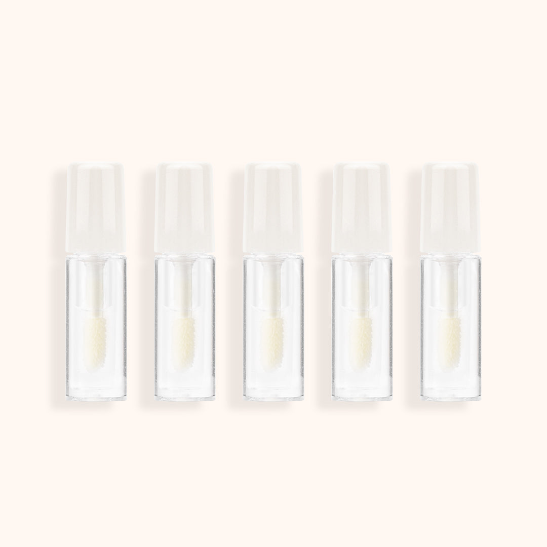 Mini lash spike styler sealant for defining spiky lashes & extending lash look. 5 x 1.5ml travel tubes, soft brush, water-resistant——KOLYBEL