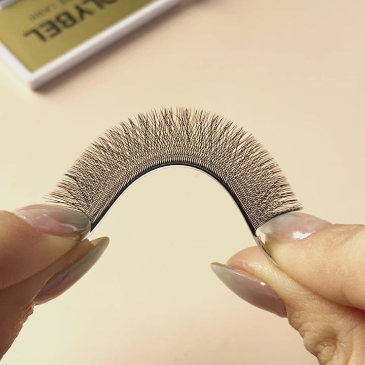 KOLYBEL YY Premade Volume Fans UYY Premade Volume Fans W SHAPED Premade Volume Fans U -SHAPED W Premade Volume Fans YY LASHES UY LASHES W LASHES UW LASHES