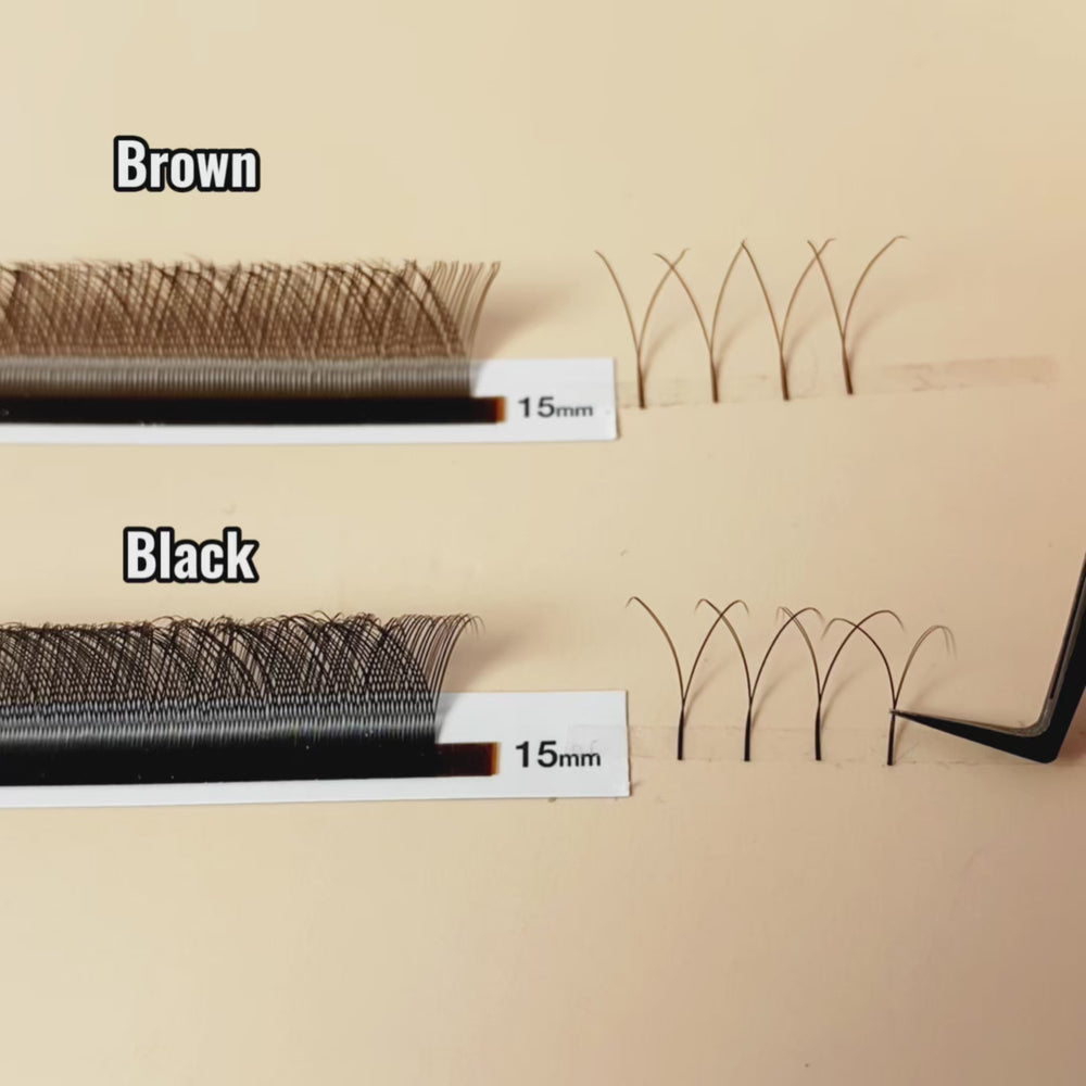 KOLYBEL YY Premade Volume Fans UYY Premade Volume Fans W SHAPED Premade Volume Fans U -SHAPED W Premade Volume Fans YY LASHES UY LASHES W LASHES UW LASHES