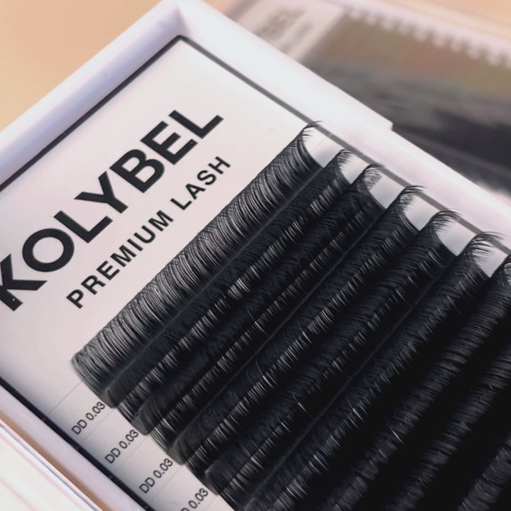 KOLYBEL LASH Premium Lash Extensions volume lash hybrid lash wispy lash classic lash