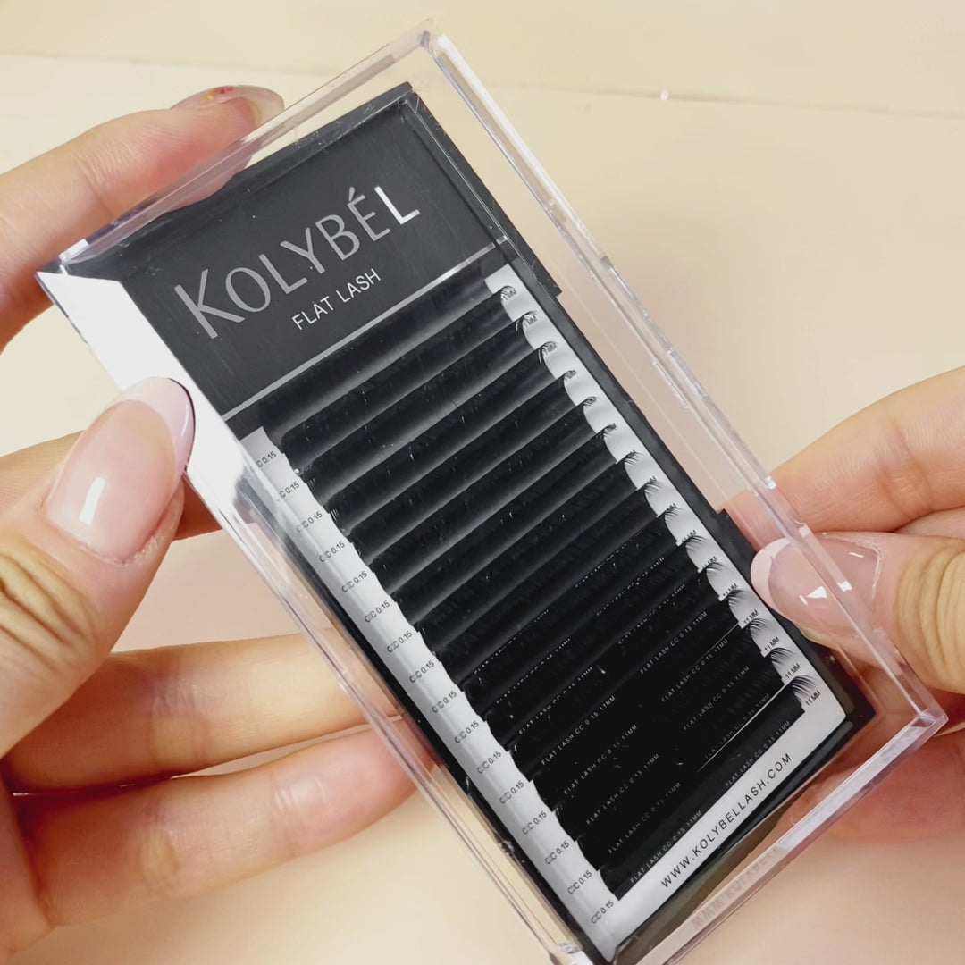KOLYBEL LASH Ellipse Flat Lashes 0.15mm(16 Rows)