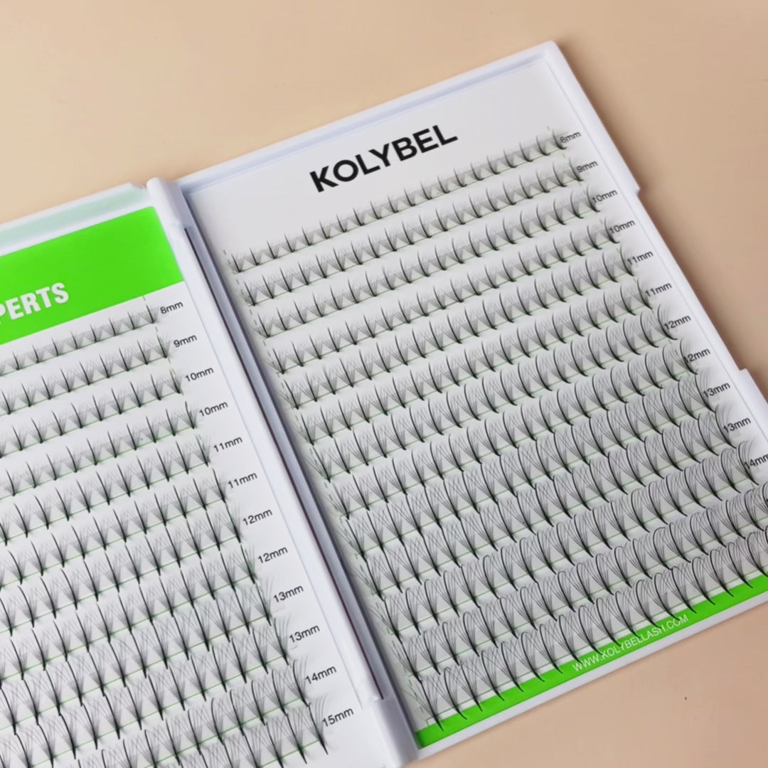 KOLYBELWispy Promade Pointy Base Volume Lash Fans(500 Fans)