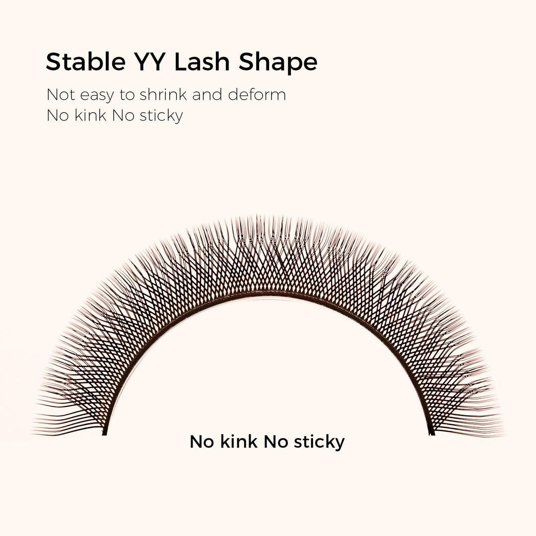 KOLYBEL 0.07MM Brown YY Premade Volume Fans Eyelash Extensions