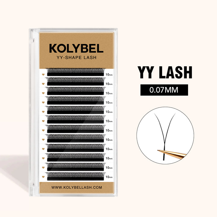 KOLYBEL 0.07MM YY Premade Volume Fans Eyelash Extensions