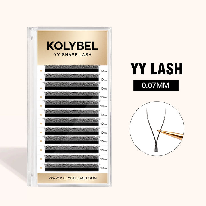 Kolybel YY Lash  provide a fuller, more dramatic look with fewer fans, are easy to apply, offer great retention, and are suitable for clients with various lash types.