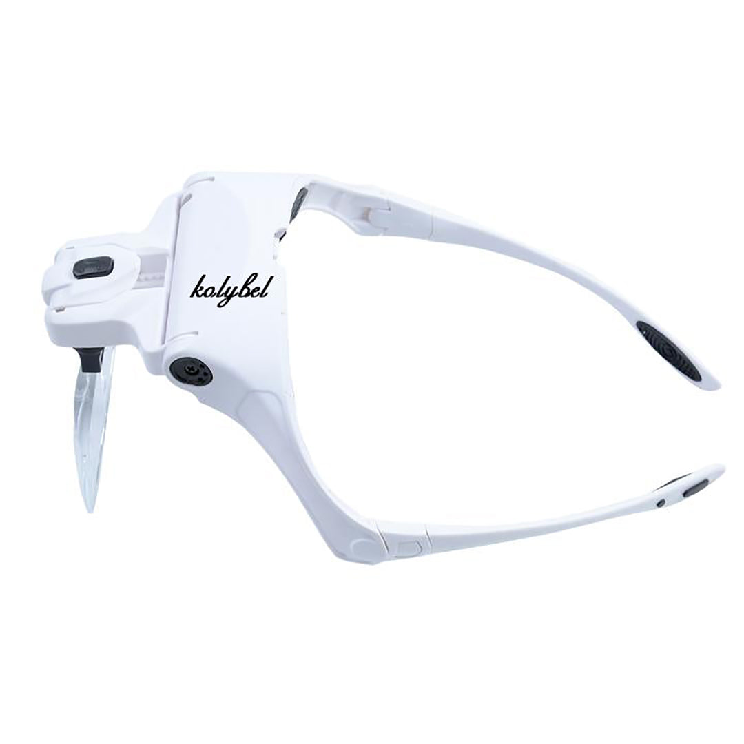 Eyelash Extensions 2 LED Light Helmet Magnifier Kolybel